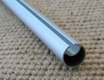 Mast - 12.7mm Alloy Groovy Natural Anodised (0.6mm wall) 2 metre