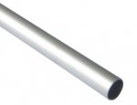 Mast - 12.8mm Alloy Round Nat Anodised (0.5mm Wall) 2metres long