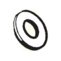FW253 Flat Washer for M2 thread 316 s/s 5 mm O.D. x .03 Pack 10
